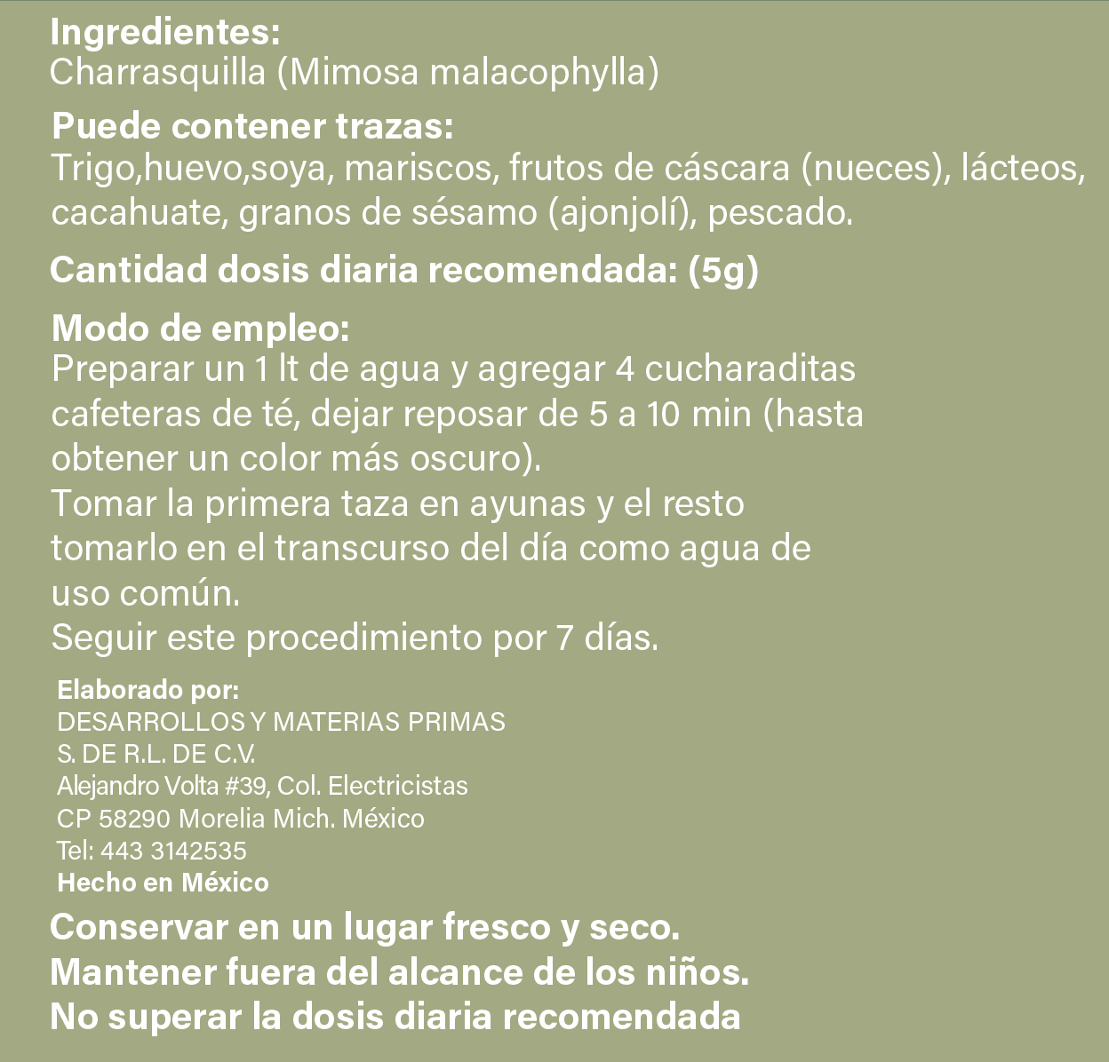
                  
                    Té de Charrasquilla
                  
                