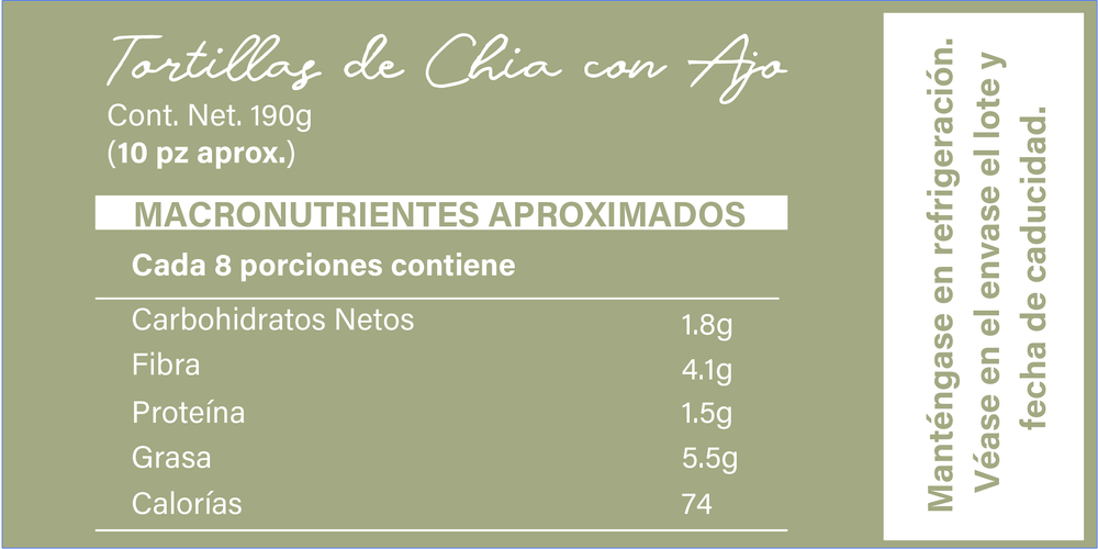 
                  
                    Tortillas de Chia con Ajo Keto
                  
                