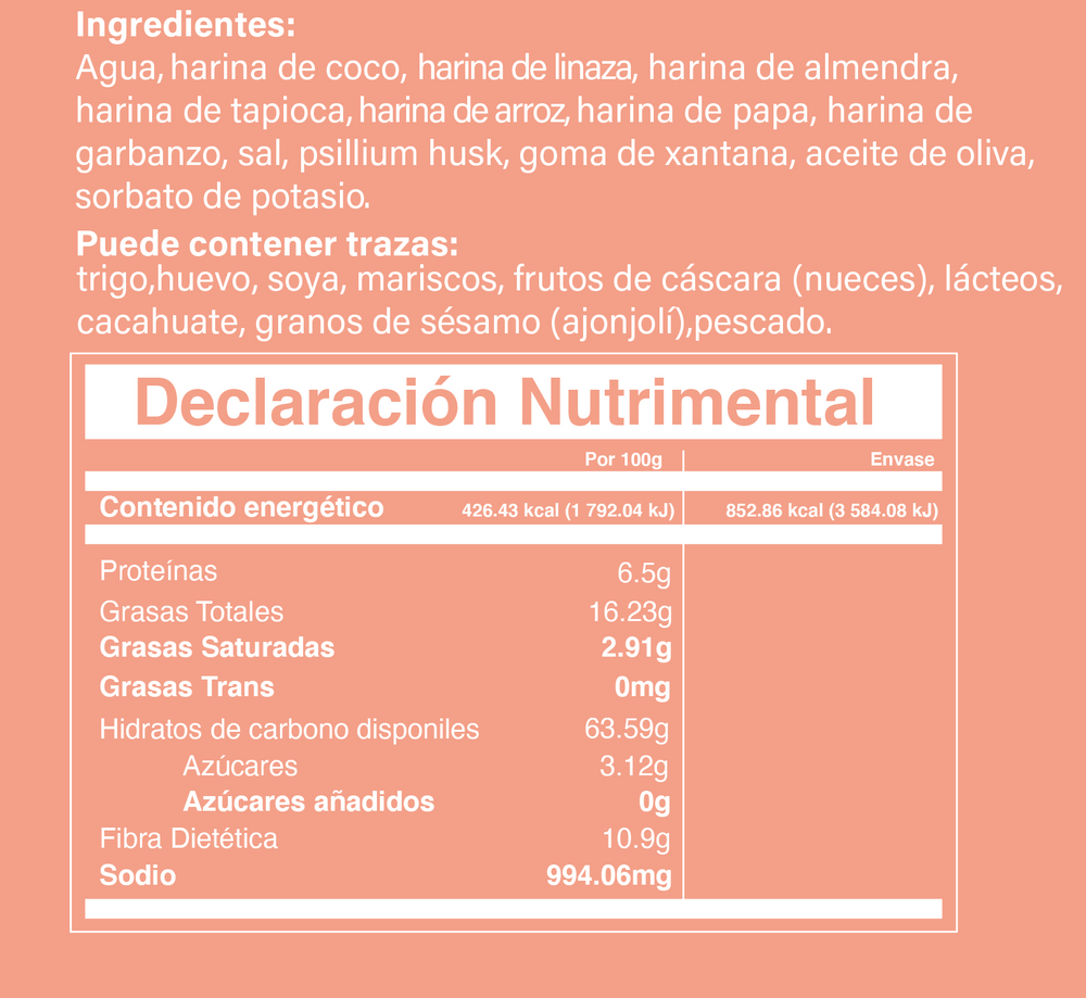 
                  
                    Tortillas de Linaza Gluten Free
                  
                